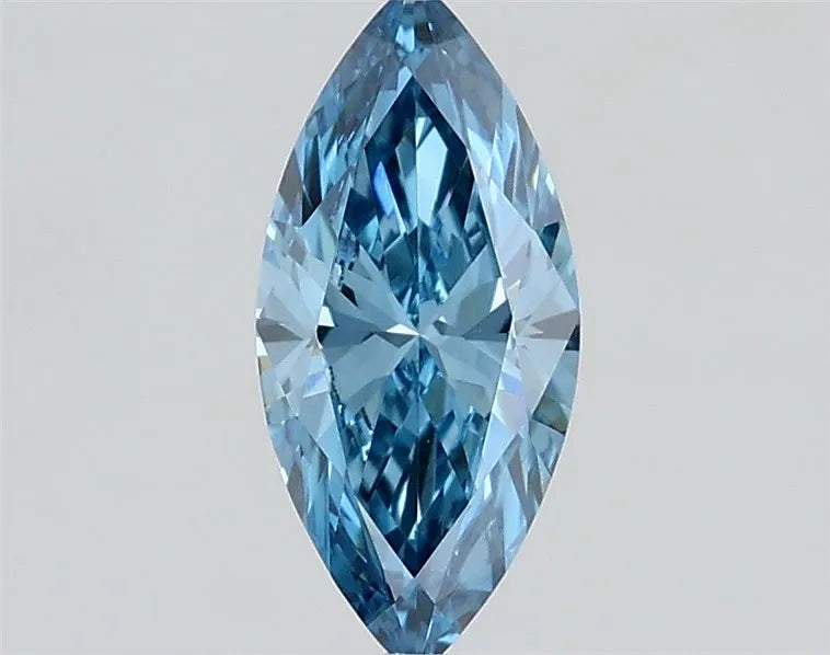 0.40ct Marquise Lab Grown Diamond (Colour Fancy Vivid Blue, Clarity VS1, IGI Certified)