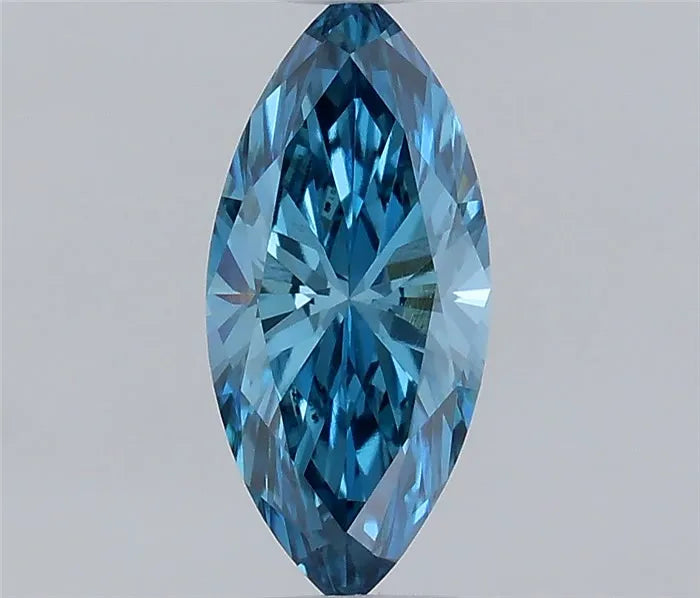 0.40ct Marquise Lab Grown Diamond (Colour Fancy Vivid Blue, Clarity VS1, IGI Certified)