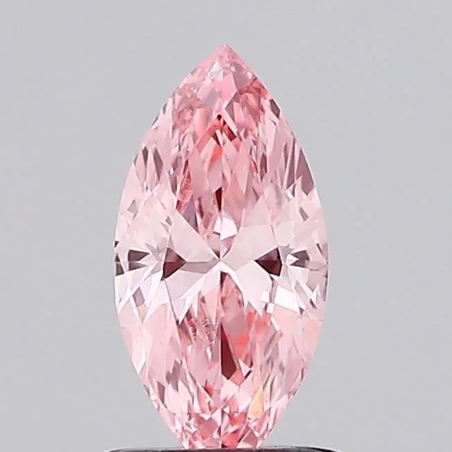 0.40ct Marquise Lab Grown Diamond (Colour Fancy Vivid Pink, Clarity VVS2, IGI Certified)