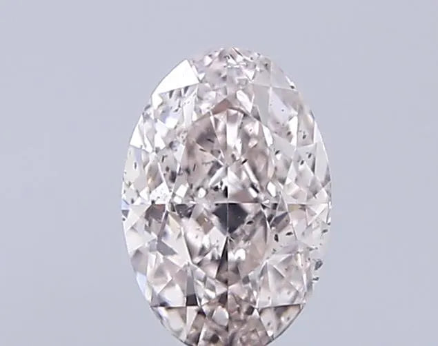 0.40ct Oval Natural Diamond (Colour Fancy Light Pinkish Brown, Clarity SI2, GIA Certified)