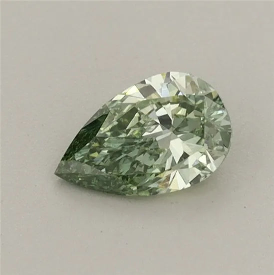 0.40ct Pear Lab Grown Diamond (Colour Fancy Vivid Green, Clarity VS2, IGI Certified)