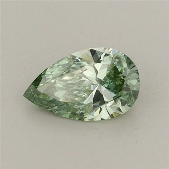 0.40ct Pear Lab Grown Diamond (Colour Fancy Vivid Green, Clarity VS2, IGI Certified)