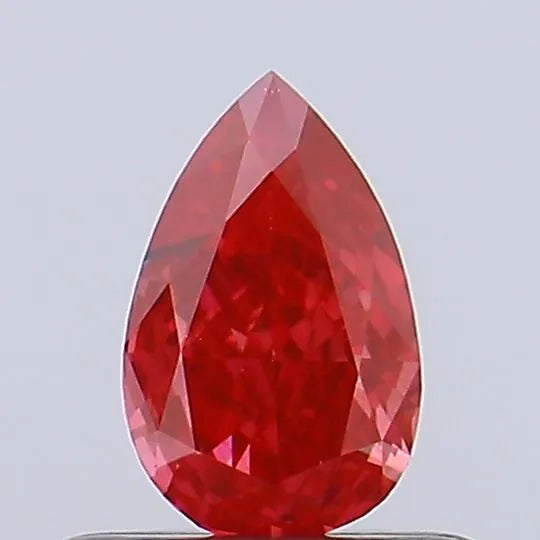 0.40ct Pear Lab Grown Diamond (Colour Fancy Vivid Red, Clarity VS2, Uncertified)