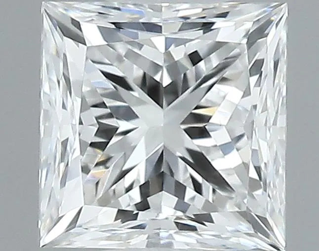 0.40ct Princess Natural Diamond (Colour E, Clarity SI1, Cut GD, GIA Certified)