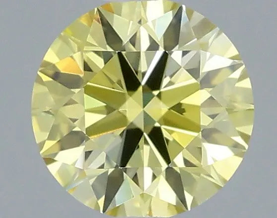 0.40ct Round Lab Grown Diamond (Colour Fancy Intense Yellow, Clarity VVS1, Cut ID, IGI Certified)