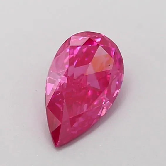 0.41ct Pear Lab Grown Diamond (Colour Fancy Vivid Pink, Clarity VS2, IGI Certified)