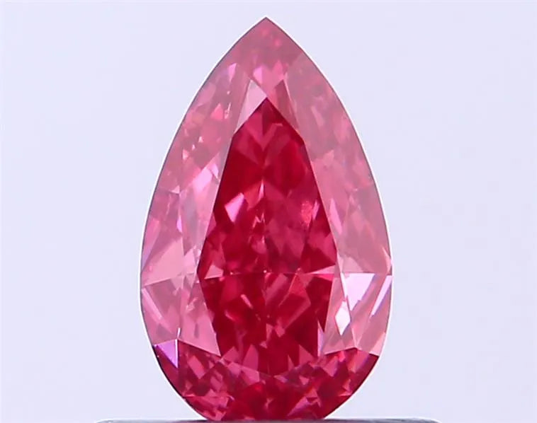 0.41ct Pear Lab Grown Diamond (Colour Fancy Vivid Pink, Clarity VS2, Uncertified)