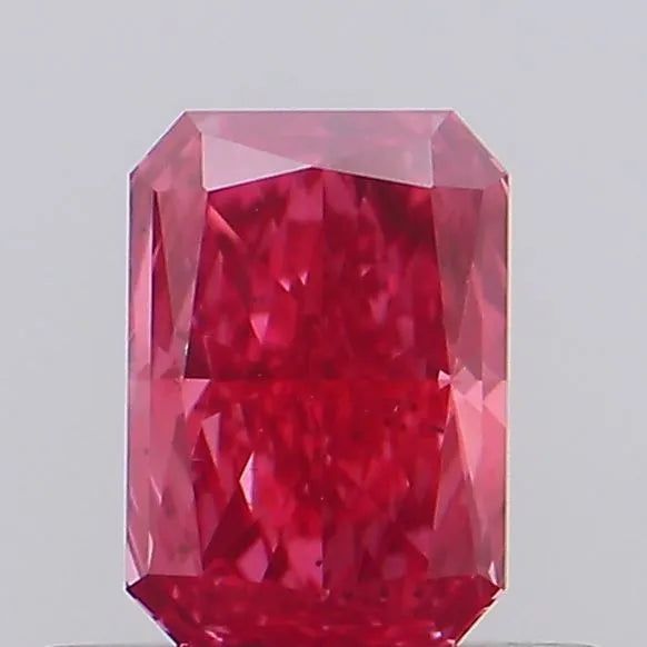 0.41ct Radiant Lab Grown Diamond (Colour Fancy Vivid Red, Clarity VS2, Uncertified)