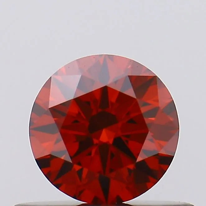 0.41ct Round Lab Grown Diamond (Colour Fancy Vivid Red, Clarity VS1, Cut EX, SGL Certified)