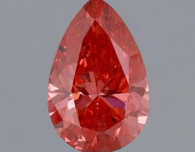 0.43ct Pear Lab Grown Diamond (Colour Fancy Deep Pink, Clarity SI1, IGI Certified)