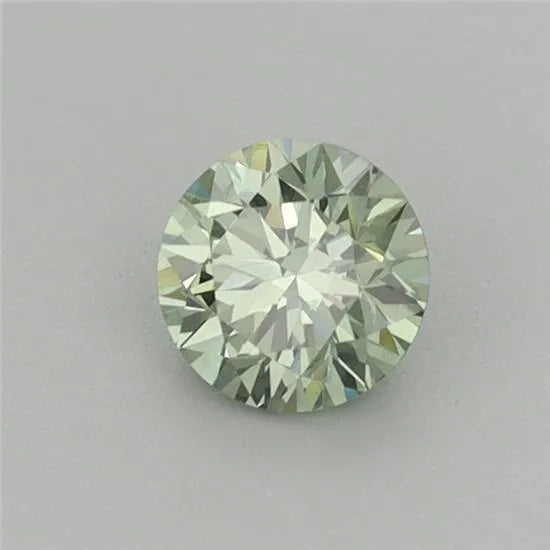 0.43ct Round Lab Grown Diamond (Colour Fancy Vivid Green, Clarity VS1, Cut EX, IGI Certified)