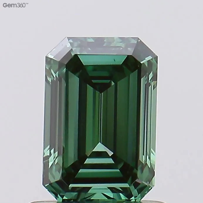 0.44ct Emerald Lab Grown Diamond (Colour Fancy Vivid Green, Clarity VVS2, Uncertified)