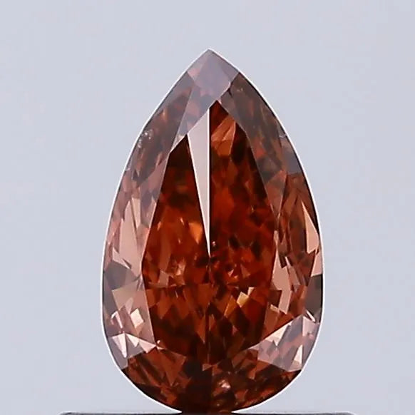 0.44ct Pear Lab Grown Diamond (Colour Fancy Brown, Clarity VS2, IGI Certified)
