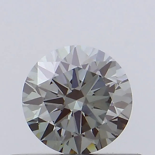 0.44ct Round Lab Grown Diamond (Colour Fancy Light Gray Green, Clarity VVS2, Cut EX, IGI Certified)