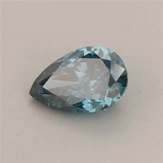 0.45ct Pear Lab Grown Diamond (Colour Fancy Vivid Blue, Clarity VS1, IGI Certified)