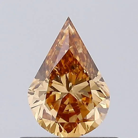 0.46ct Pear Lab Grown Diamond (Colour Fancy Brown, Clarity VS1, IGI Certified)