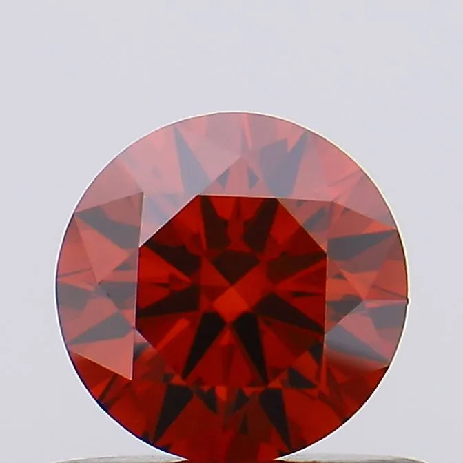 0.46ct Round Lab Grown Diamond (Colour Fancy Vivid Red, Clarity VS1, Cut EX, SGL Certified)