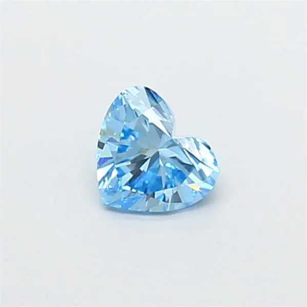 0.48ct Heart Lab Grown Diamond (Colour Fancy Vivid Blue, Clarity VVS2, IGI Certified)