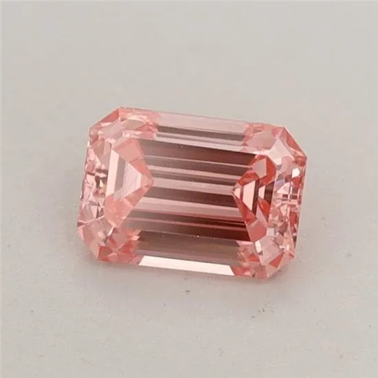 0.49ct Emerald Lab Grown Diamond (Colour Fancy Vivid Pink, Clarity VVS2, IGI Certified)
