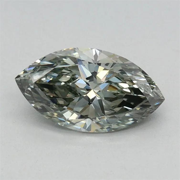 0.49ct Marquise Lab Grown Diamond (Colour Fancy Intense Green, Clarity VVS2, IGI Certified)