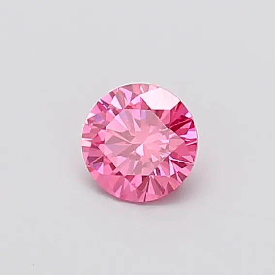 0.49ct Round Lab Grown Diamond (Colour Fancy Vivid Pink, Clarity VS1, Cut VG, IGI Certified)