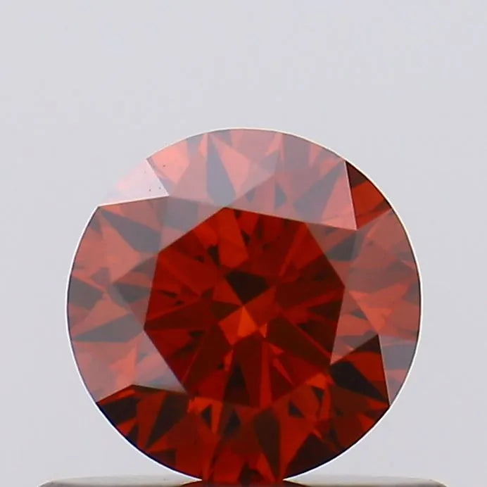 0.49ct Round Lab Grown Diamond (Colour Fancy Vivid Red, Clarity VS2, Cut EX, SGL Certified)