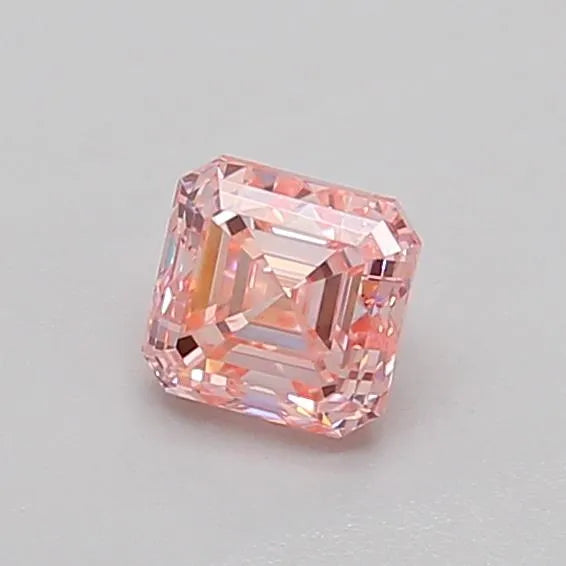 0.50ct Asscher Lab Grown Diamond (Colour Fancy Vivid Pink, Clarity VS1, IGI Certified)
