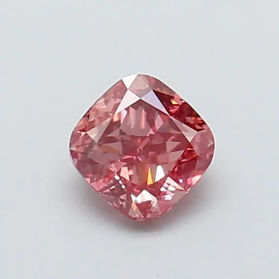 0.50ct Cushion brilliant Lab Grown Diamond (Colour Fancy Vivid Pink, Clarity VS1, Uncertified)