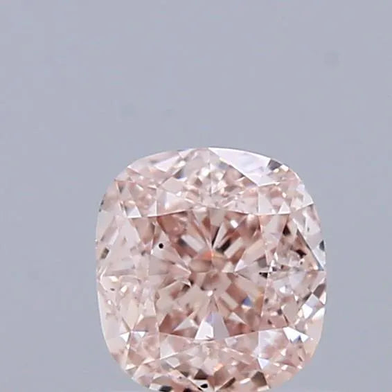 0.50ct Cushion brilliant Natural Diamond (Colour Fancy Light Brown, Clarity SI2, GIA Certified)