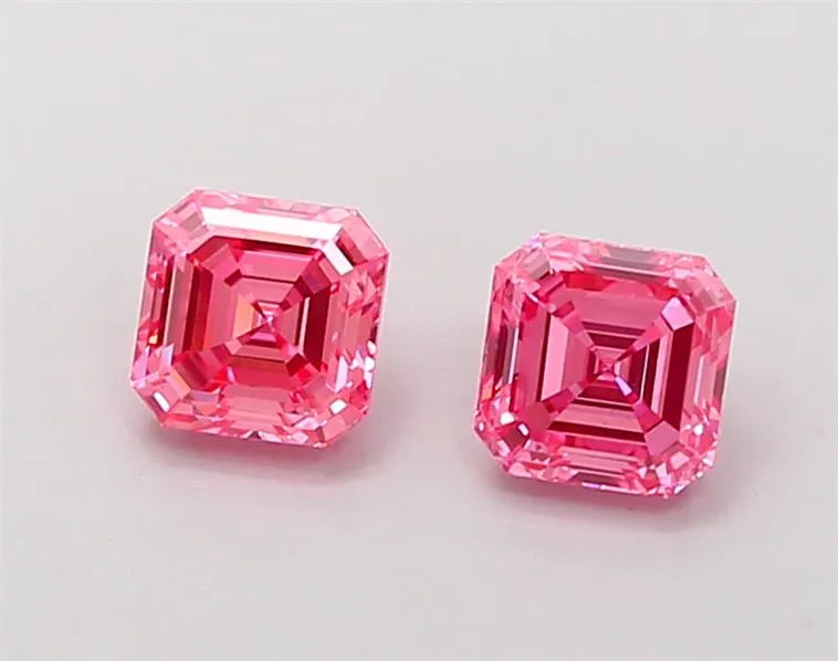0.50ct Emerald Lab Grown Diamond (Colour Fancy Vivid Pink, Clarity VS1, Uncertified)