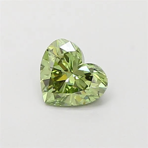 0.50ct Heart Lab Grown Diamond (Colour Fancy Vivid Green, Clarity VS1, IGI Certified)