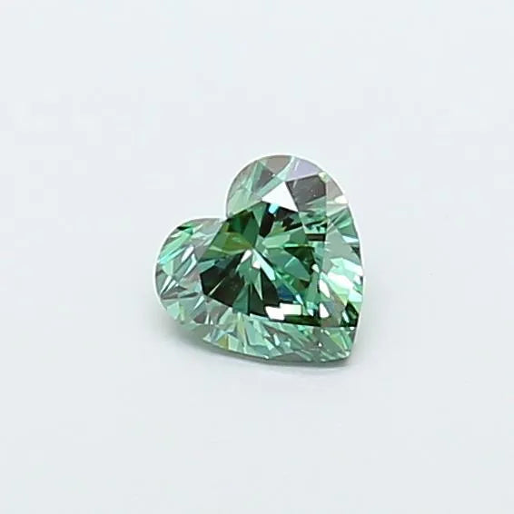 0.50ct Heart Lab Grown Diamond (Colour Fancy Vivid Green, Clarity VVS2, IGI Certified)