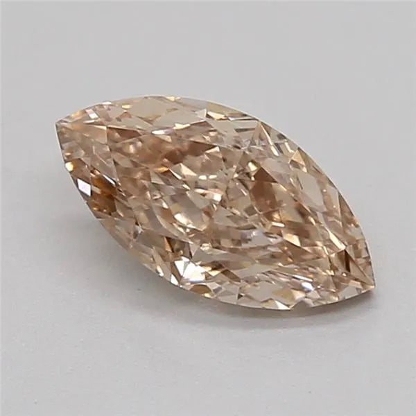 0.50ct Marquise Lab Grown Diamond (Colour Very Light Brown, Clarity VVS2, IGI Certified)
