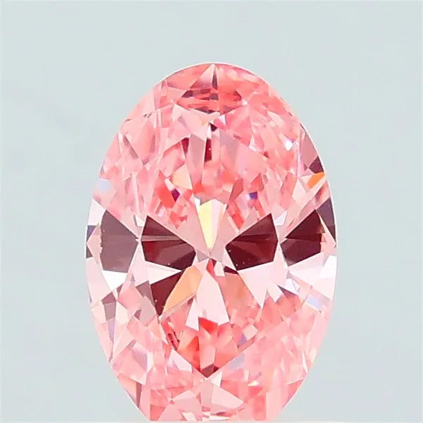 0.50ct Oval Lab Grown Diamond (Colour Fancy Vivid Pink, Clarity VS1, IGI Certified)