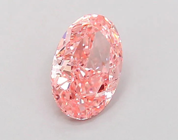 0.50ct Oval Lab Grown Diamond (Colour Fancy Vivid Pink, Clarity VVS2, Uncertified)