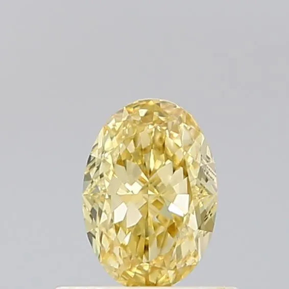 0.50ct Oval Lab Grown Diamond (Colour Fancy Yellow, Clarity VVS2, IGI Certified)