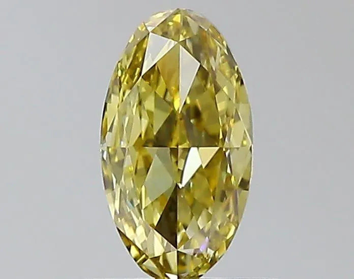 0.50ct Oval Natural Diamond (Colour Fancy Yellow, Clarity VS1, GIA Certified)
