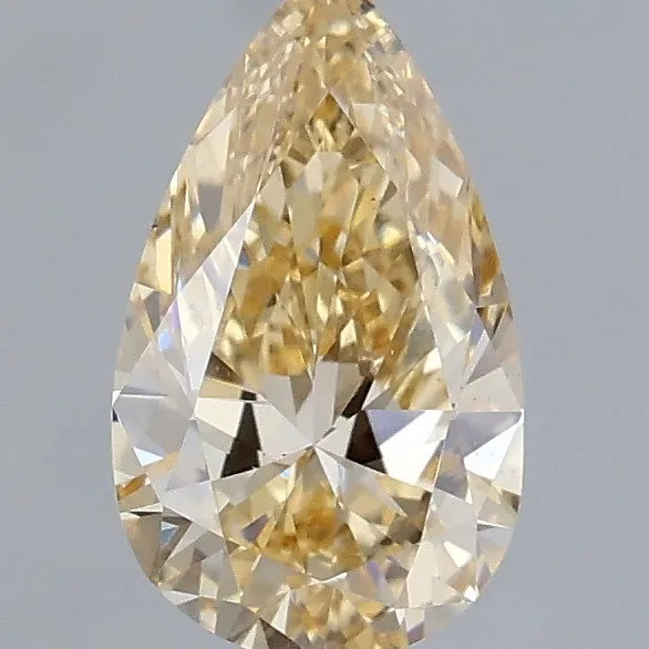 0.50ct Pear Lab Grown Diamond (Colour Fancy Light Yellow, Clarity VS1, IGI Certified)