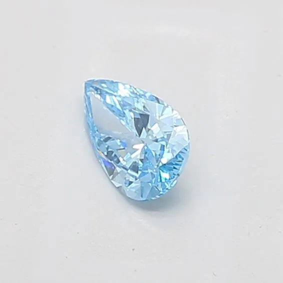 0.50ct Pear Lab Grown Diamond (Colour Fancy Vivid Blue, Clarity VS1, IGI Certified)
