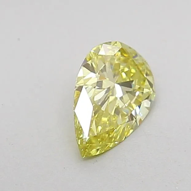 0.50ct Pear Lab Grown Diamond (Colour Fancy Vivid Yellow, Clarity VS2, Uncertified)