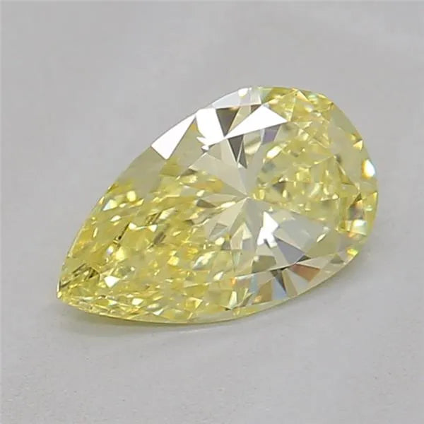 0.50ct Pear Lab Grown Diamond (Colour Fancy Yellow, Clarity VS1, IGI Certified)