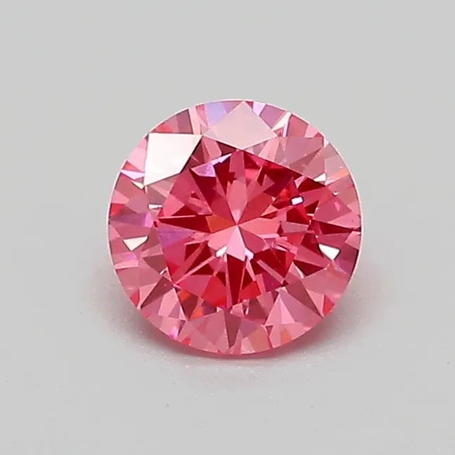 0.50ct Round Lab Grown Diamond (Colour Fancy Vivid Pink, Clarity VS1, Cut VG, IGI Certified)