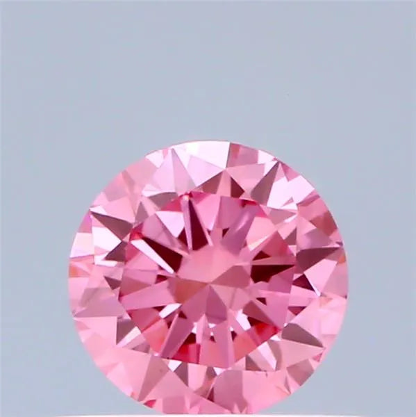 0.50ct Round Lab Grown Diamond (Colour Fancy Vivid Pink, Clarity VS2, Cut VG, IGI Certified)