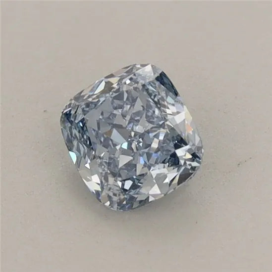 0.51ct Cushion modified Lab Grown Diamond (Colour Fancy Intense Blue, Clarity VS1, IGI Certified)