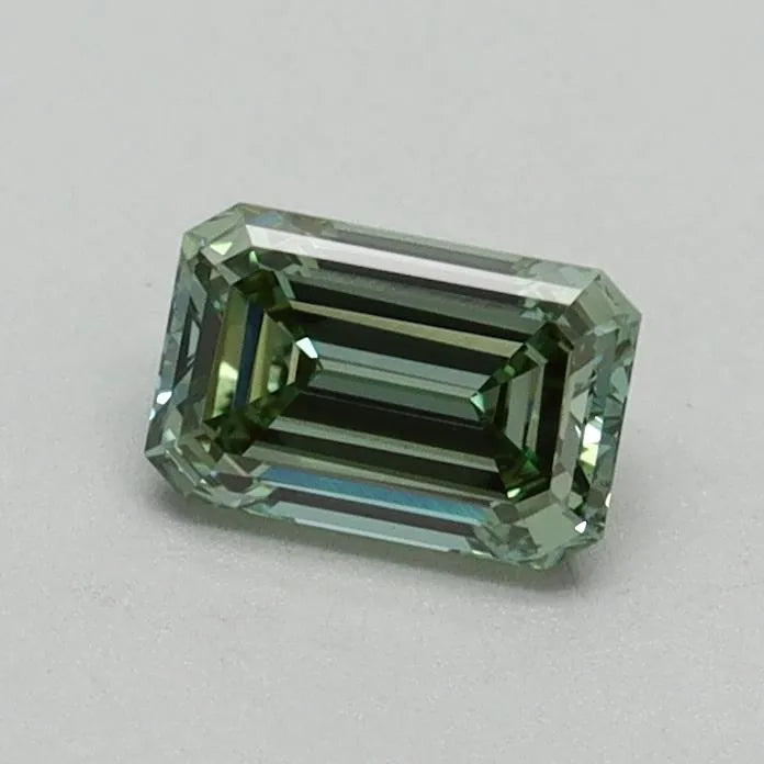 0.51ct Emerald Lab Grown Diamond (Colour Fancy Intense Green, Clarity VVS2, IGI Certified)