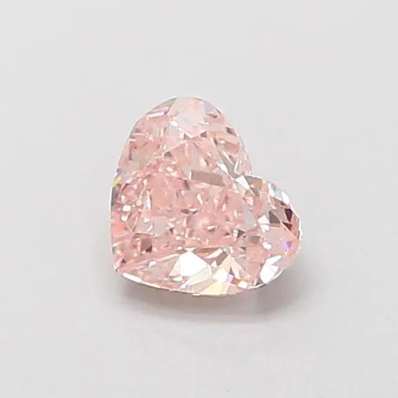 0.51ct Heart Lab Grown Diamond (Colour Fancy Light Brownish Pink, Clarity VS1, IGI Certified)