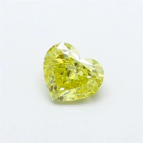 0.51ct Heart Lab Grown Diamond (Colour Fancy Vivid Yellow, Clarity VS2, Uncertified)