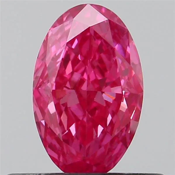 0.51ct Oval Lab Grown Diamond (Colour Fancy Vivid Pink, Clarity VVS2, Uncertified)