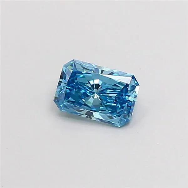 0.51ct Radiant Lab Grown Diamond (Colour Fancy Vivid Blue, Clarity VS1, IGI Certified)