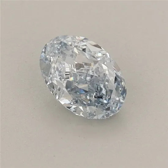 0.52ct Oval Lab Grown Diamond (Colour Fancy Blue, Clarity VVS2, IGI Certified)